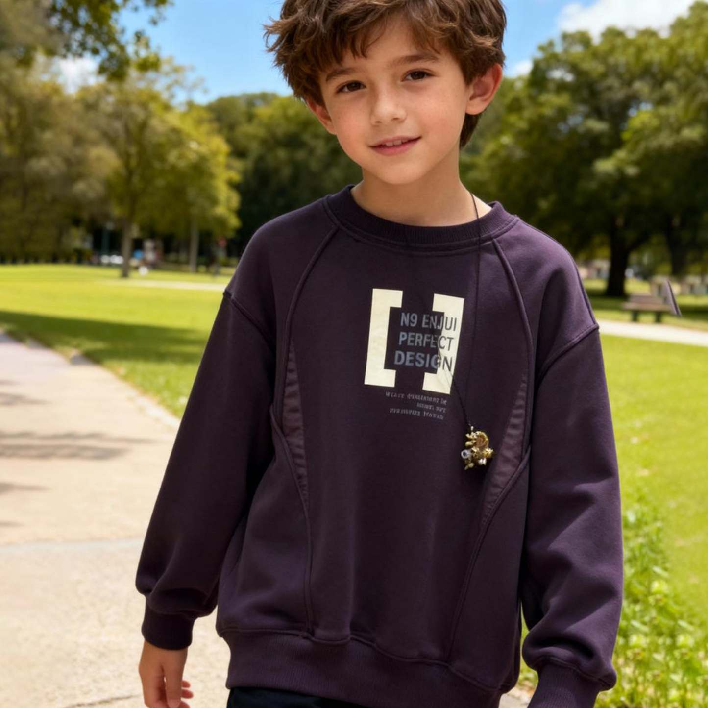 Modern Fit Winter Sweatshirt (Purple)