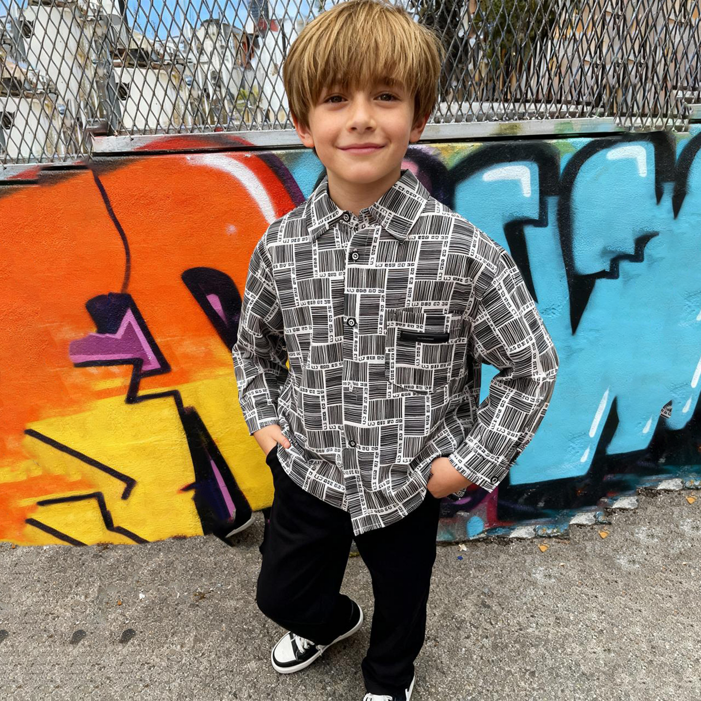 City Blocks Printed Lightweight Shirt