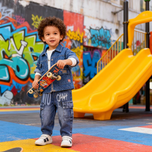 Kids Urban Cargo Denim Pants NIO (blue)