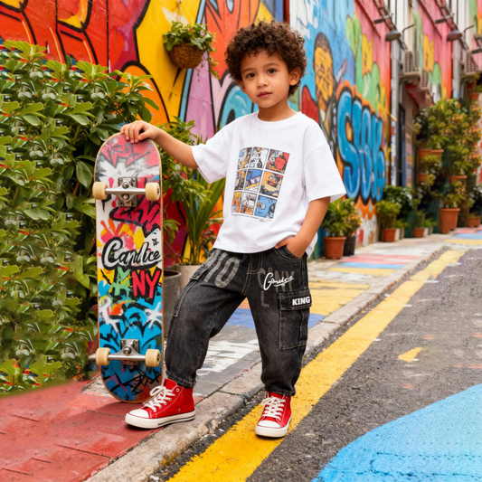 Urban Cargo Kid Jeans NIO  (black)