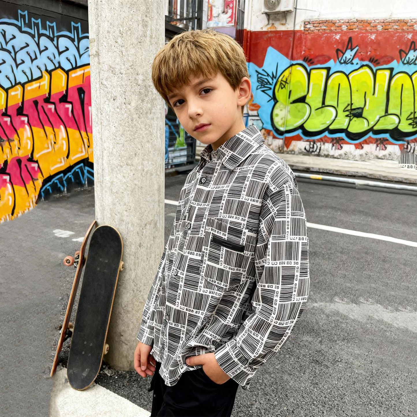 City Blocks Printed Lightweight Shirt