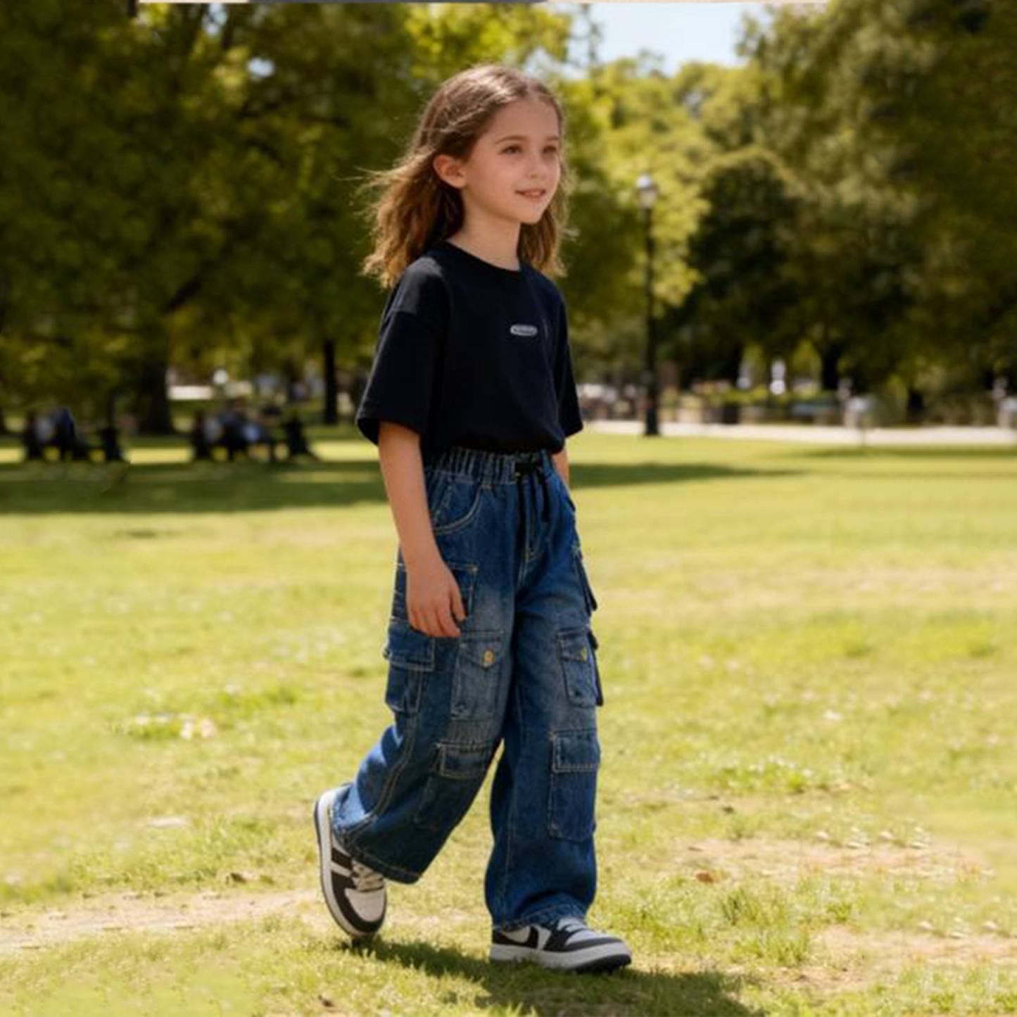 Young Trendsetters Cargo Denim (Blue alm)