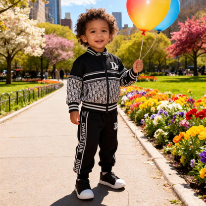 Unisex Printed Winter Jacket & Joggers Set