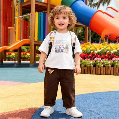 Classic Brown Kids Jeans