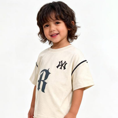 Cream League Varsity Shorts Co-ord Set (Cream)