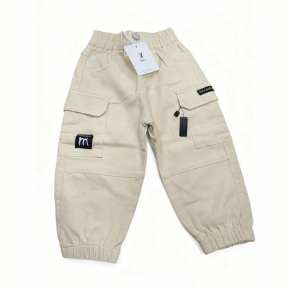 Desert Explorer Kids Cargo Jeans (Beige)