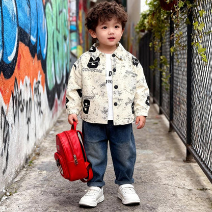 Goodtime Cream Pop Co‑ord 3 piece set (Cream Shirt with Jeans)