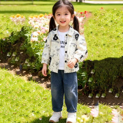 Goodtime Cream Pop Co‑ord 3 piece set (Cream Shirt with Jeans)