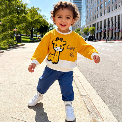 Let’s Go Snuggle Bear Co‑ord 2 piece set (Brown T with Jeans)