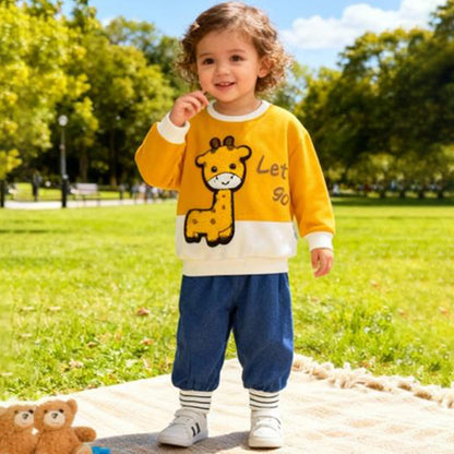 Let’s Go Snuggle Bear Co‑ord 2 piece set (Brown T with Jeans)