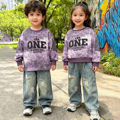 One Street Denim Co‑ord (Dark Purple with jeans)