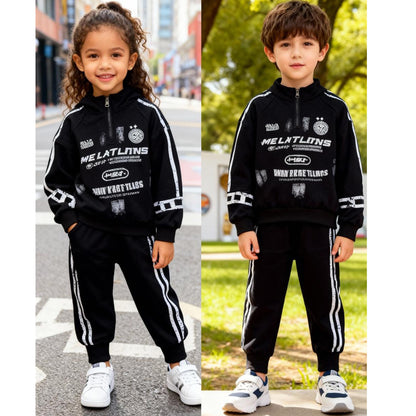 Racer Track Co‑ord Set (Black)