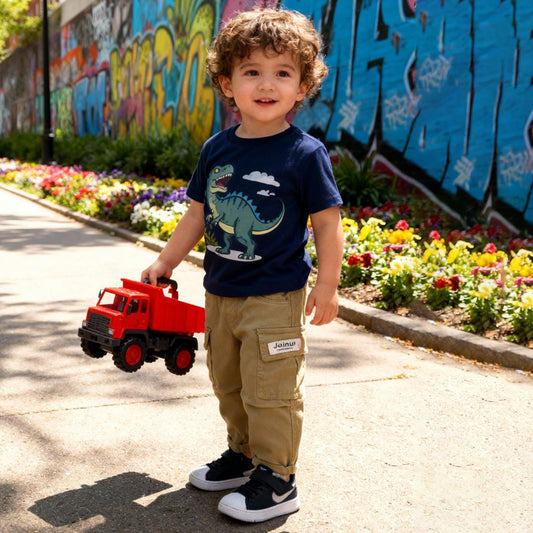 Safari Trail Youth Cargo Jeans (Khaki)