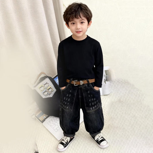 Shadow Street Relaxed Fit Denim (Black)