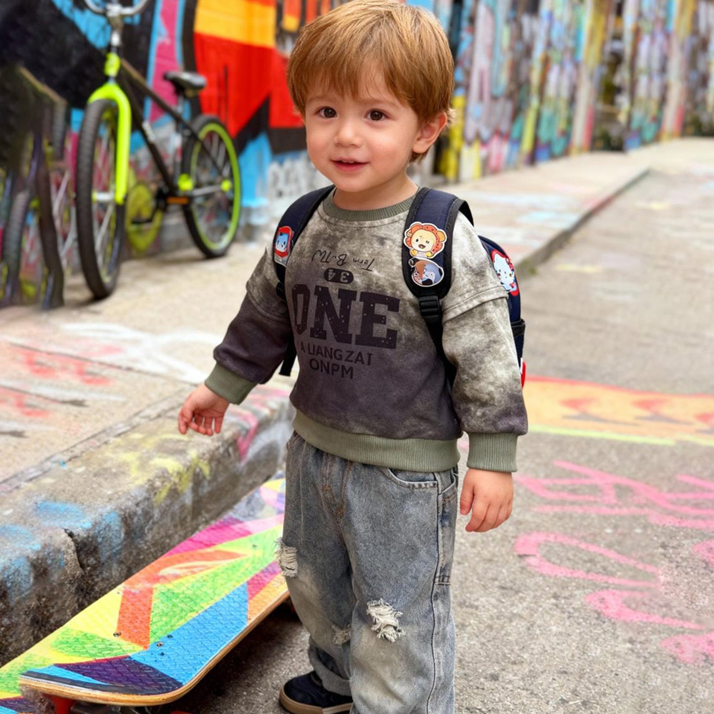 Urban One Kids Co‑ord 2 piece Set (Green T-shirt)