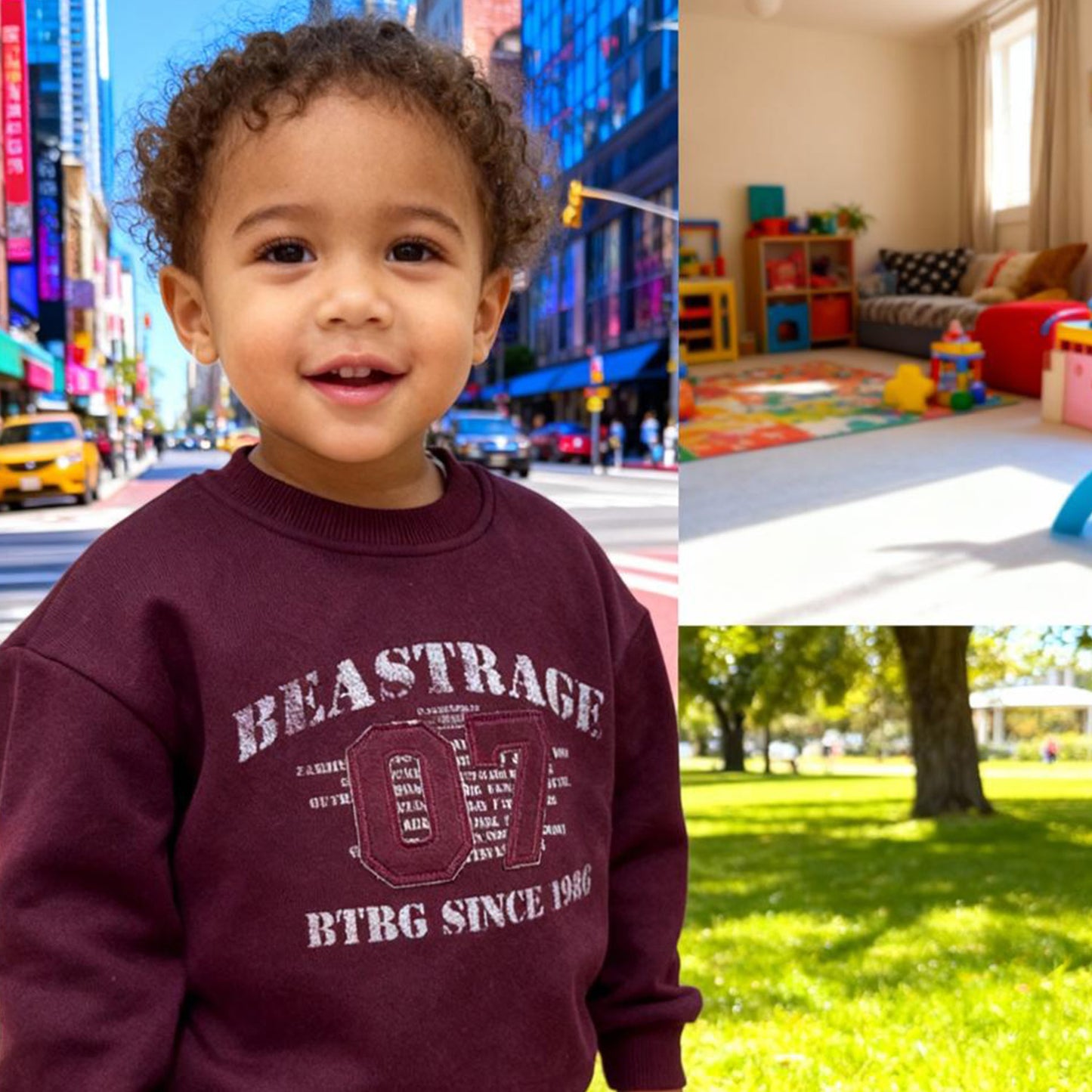 Vintage Varsity Maroon Sweatshirt (Maroon)