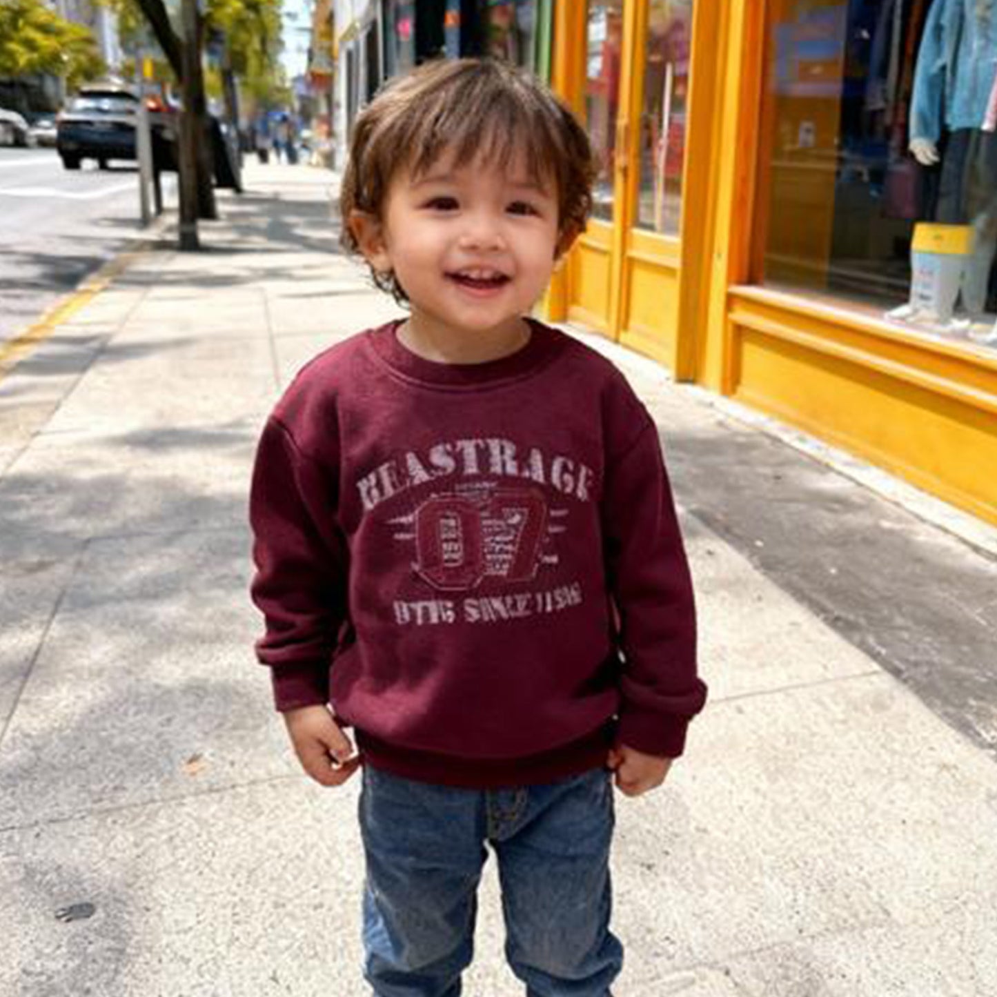 Vintage Varsity Maroon Sweatshirt (Maroon)